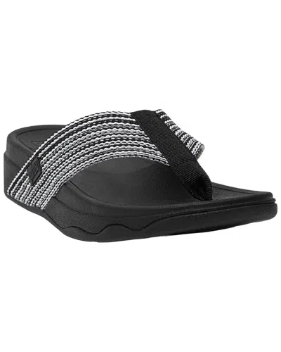 Fitflop Surfa Toe Post Sandal In Black
