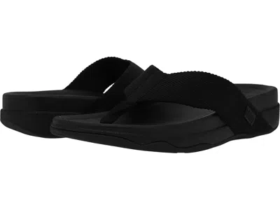 Fitflop Surfer Toe-thongs In Black