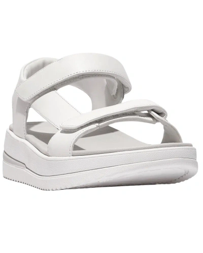 Fitflop Surff Leather Sandal In White