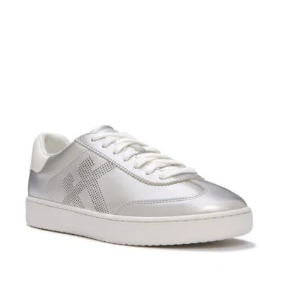 Fitflop The Dash Ff Metallic T-toe Sneakers In Silver