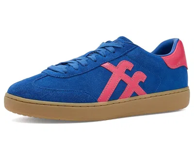 Fitflop The Dash T-toe Leather/suede Sneakers Women's Shoes True Blue/berry Rose: 8 M (b)