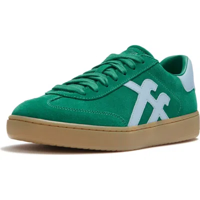 Fitflop The Dash T-toe Suede Sneakers In Green