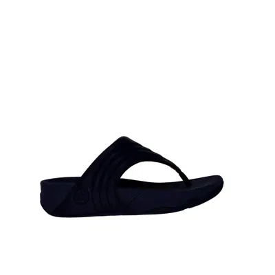 Fitflop Toe Post Sandals Midnight Navy Dx5-399-045 Women's In Blue