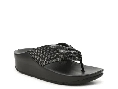 Fitflop Twiss Wedge Sandal In Black