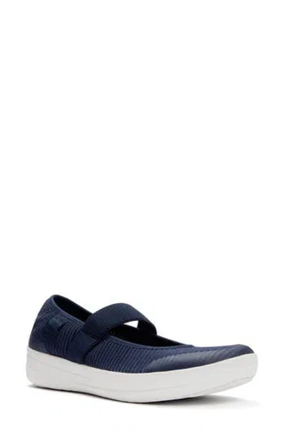 Fitflop Uberknit Mary Jane Sneaker In Blue