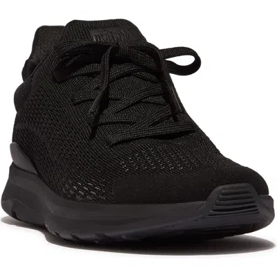 Fitflop Vitamin Ffx Knit Sneaker In All Black