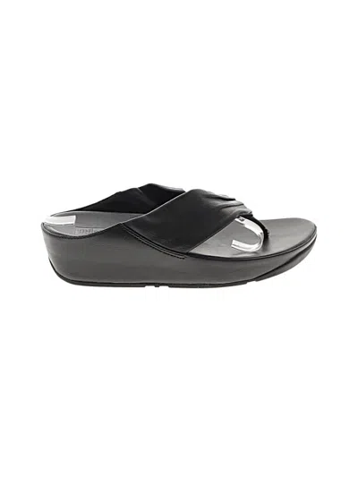 Pre-owned Fitflop Wedges In Black