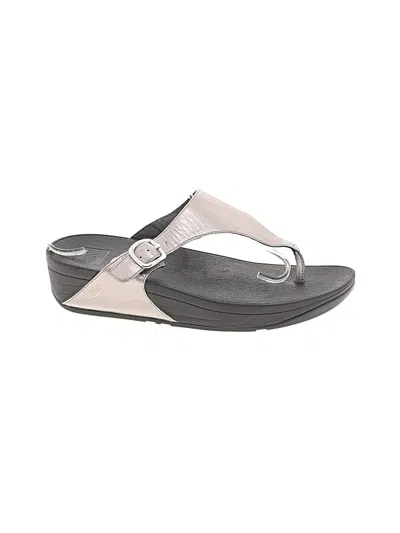 Pre-owned Fitflop Wedges In Gray