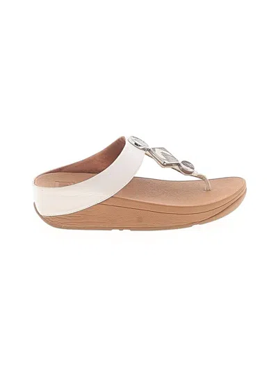 Pre-owned Fitflop Wedges In White