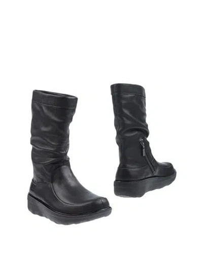 Fitflop Woman Ankle Boots Black Size 5 Soft Leather