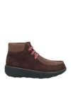 FITFLOP FITFLOP WOMAN ANKLE BOOTS CHOCOLATE BROWN SIZE 6 LEATHER