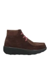 Fitflop Woman Ankle Boots Dark Brown Size 7 Leather In Brown