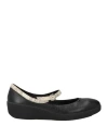 Fitflop Woman Ballet Flats Black Size 6 Leather