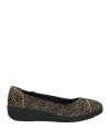 Fitflop Woman Ballet Flats Black Size 7 Leather In Black