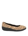 Fitflop Woman Ballet Flats Sand Size 7 Leather In Beige