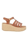 Fitflop Espadrille Platform Wedge Sandal In Brown