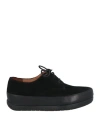 Fitflop Woman Lace-up Shoes Black Size 6.5 Leather