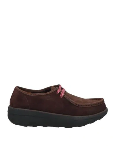Fitflop Woman Lace-up Shoes Brown Size 7 Leather