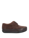 Fitflop Woman Lace-up Shoes Dark Brown Size 7 Leather In Brown