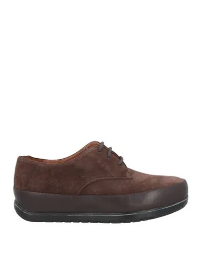 Fitflop Woman Lace-up Shoes Dark Brown Size 7 Leather