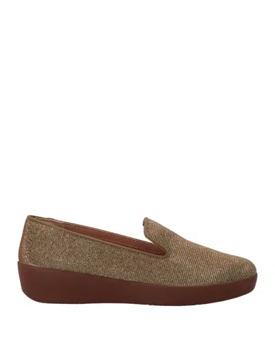 Fitflop Loafers In Gold