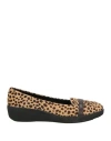 Fitflop Woman Loafers Sand Size 7 Leather In Brown