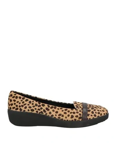 Fitflop Woman Loafers Sand Size 7 Leather