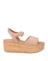 Fitflop Woman Mules & Clogs Antique Rose Size 7 Leather In Beige