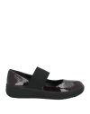 Fitflop Woman Pumps Plum Size 7 Leather In Purple