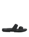 Fitflop Woman Sandals Black Size 6 Leather