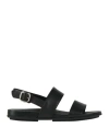 Fitflop Woman Sandals Black Size 7 Leather In Black