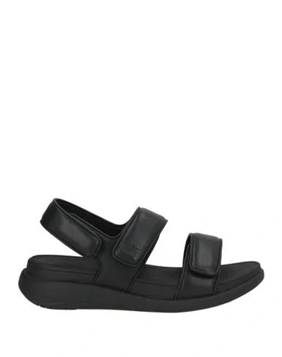 Fitflop Woman Sandals Black Size 8 Synthetic Material