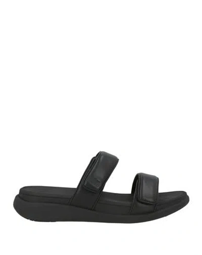 Fitflop Woman Sandals Black Size 8 Synthetic Material