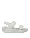 Fitflop Woman Sandals Light Grey Size 7 Textile Fibers