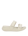 Fitflop Woman Sandals Off White Size 7 Synthetisches Material, Rubber In White