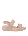 Fitflop Woman Sandals Pink Size 7 Textile Fibers