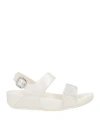 Fitflop Woman Sandals White Size 7 Textile Fibers