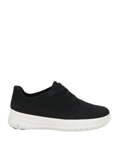 Fitflop Woman Sneakers Black Size 6 Textile Fibers