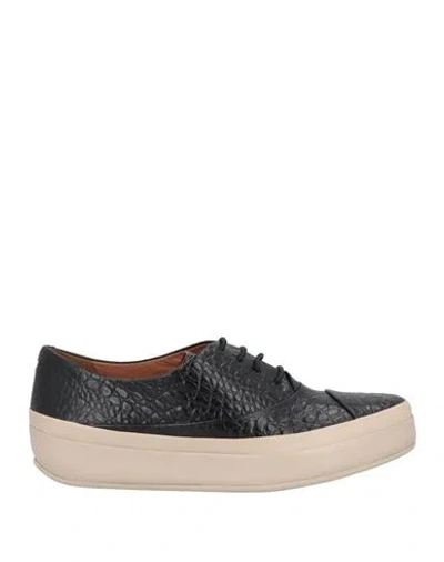 Fitflop Woman Sneakers Black Size 7 Leather