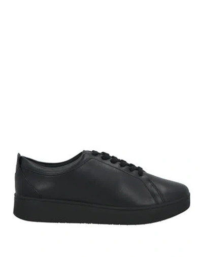 Fitflop Woman Sneakers Black Size 7 Leather