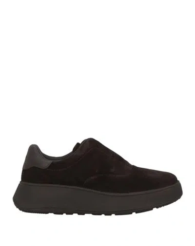 Fitflop Woman Sneakers Dark Brown Size 7 Leather