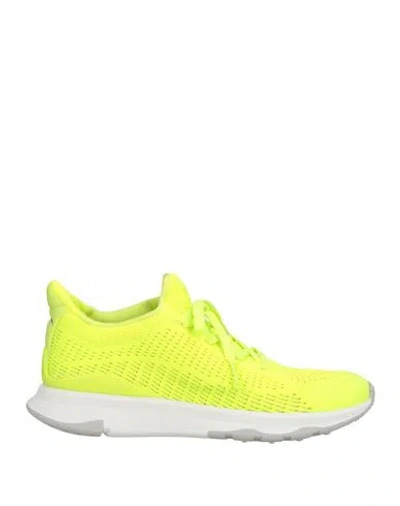 Fitflop Vitamin Ffx Knit Electric Yellow Trainers In Yellow Fabric