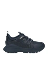 Fitflop Woman Sneakers Navy Size 7 Soft Leather, Textile Fibers In Navy