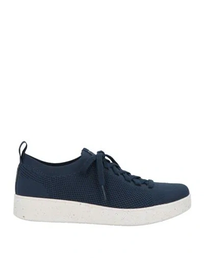 Fitflop Woman Sneakers Navy Size 7 Textile Fibers