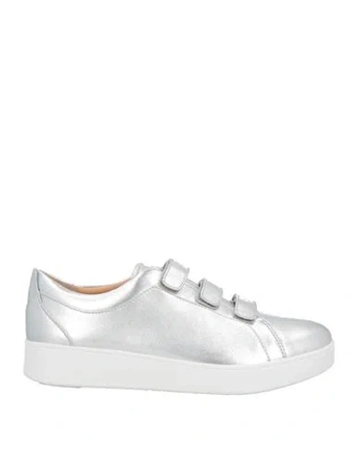 Fitflop Woman Sneakers Silver Size 7 Leather
