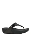Fitflop Woman Thong Sandal Black Size 7 Synthetisches Material