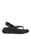 Fitflop Woman Thong Sandal Black Size 7 Synthetisches Material In Multi
