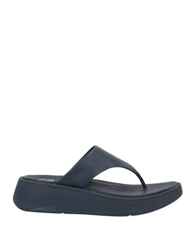Fitflop Woman Thong Sandal Navy Size 7 Leather