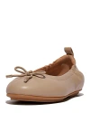 FITFLOP FITFLOP WOMEN'S ALLEGRO ALMOND TOE BOW DETAIL BALLET FLATS