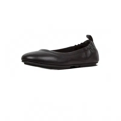 Fitflop Women's Allegro Soft Leather Ballet Flats In Black